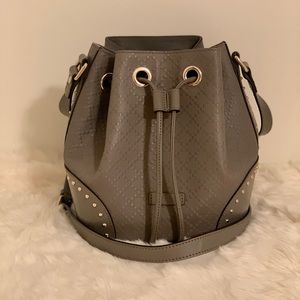 Authentic Gucci Diamanté Studded Bucket Bag Small